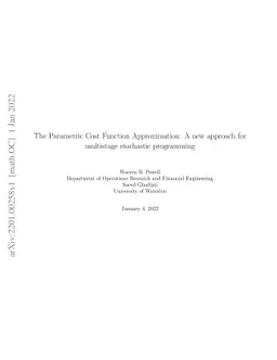 The Parametric Cost Function Approximation: A new approach for
  multistage stochastic programming