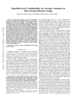 Algorithm-Level Confidentiality for Average Consensus on Time-Varying
  Directed Graphs