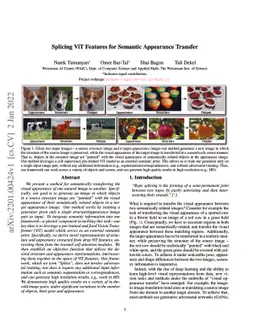 Splicing ViT Features for Semantic Appearance Transfer