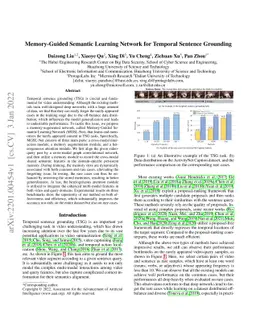 Memory-Guided Semantic Learning Network for Temporal Sentence Grounding