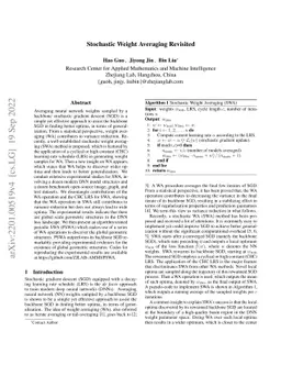 Stochastic Weight Averaging Revisited