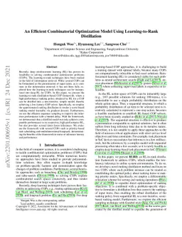 An Efficient Combinatorial Optimization Model Using Learning-to-Rank
  Distillation
