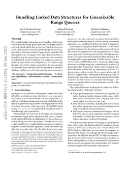Technical Report: Bundling Linked Data Structures for Linearizable Range
  Queries