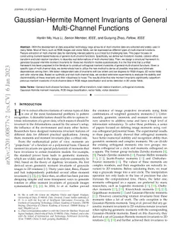 Gaussian-Hermite Moment Invariants of General Multi-Channel Functions