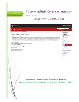 A Survey on Brain-Computer Interaction