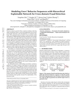 Modeling Users' Behavior Sequences with Hierarchical Explainable Network
  for Cross-domain Fraud Detection