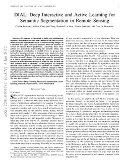 DIAL: Deep Interactive and Active Learning for Semantic Segmentation in
  Remote Sensing