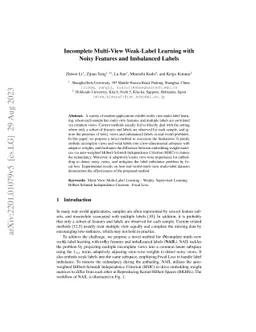 Incomplete Multi-View Weak-Label Learning with Noisy Features and
  Imbalanced Labels