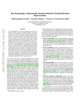 Rxn Hypergraph: a Hypergraph Attention Model for Chemical Reaction
  Representation
