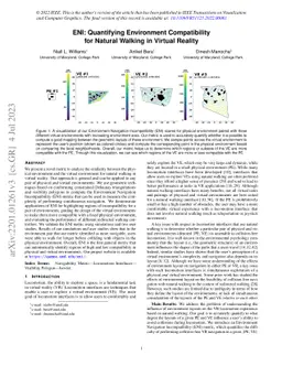 ENI: Quantifying Environment Compatibility for Natural Walking in
  Virtual Reality