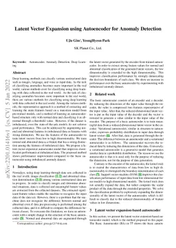 Latent Vector Expansion using Autoencoder for Anomaly Detection