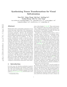 Synthesizing Tensor Transformations for Visual Self-attention