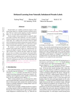 Debiased Learning from Naturally Imbalanced Pseudo-Labels