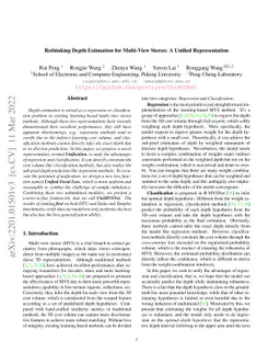 Rethinking Depth Estimation for Multi-View Stereo: A Unified
  Representation
