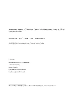 Automated Scoring of Graphical Open-Ended Responses Using Artificial
  Neural Networks