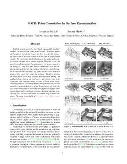 POCO: Point Convolution for Surface Reconstruction