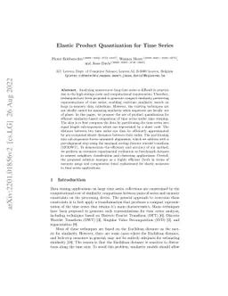 Elastic Product Quantization for Time Series