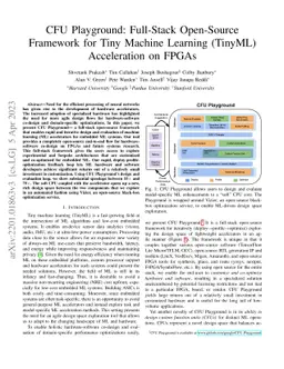 CFU Playground: Full-Stack Open-Source Framework for Tiny Machine
  Learning (tinyML) Acceleration on FPGAs