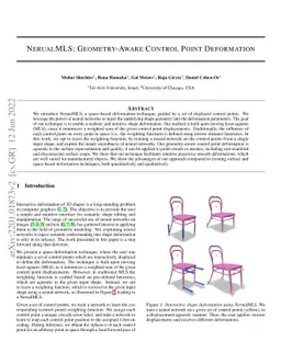 NeuralMLS: Geometry-Aware Control Point Deformation
