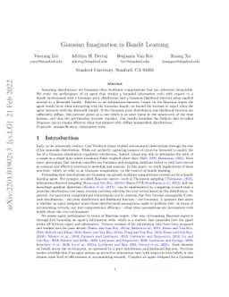 Gaussian Imagination in Bandit Learning