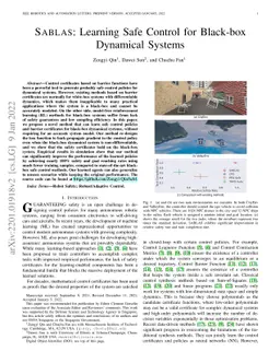 SABLAS: Learning Safe Control for Black-box Dynamical Systems