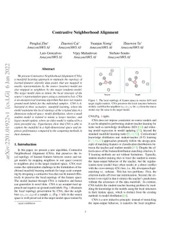 Contrastive Neighborhood Alignment