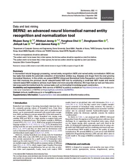 BERN2: an advanced neural biomedical named entity recognition and
  normalization tool