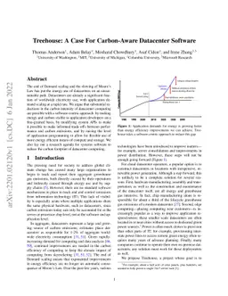 Treehouse: A Case For Carbon-Aware Datacenter Software