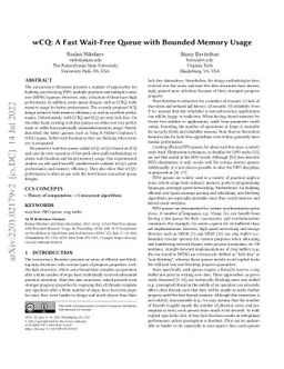 wCQ: A Fast Wait-Free Queue with Bounded Memory Usage