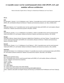A wearable sensor vest for social humanoid robots with GPGPU, IoT, and
  modular software architecture