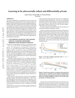 Learning to be adversarially robust and differentially private