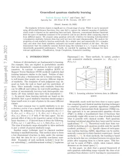 Generalized quantum similarity learning