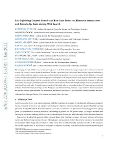 SaL-Lightning Dataset: Search and Eye Gaze Behavior, Resource
  Interactions and Knowledge Gain during Web Search