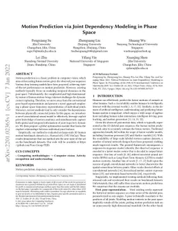 Motion Prediction via Joint Dependency Modeling in Phase Space
