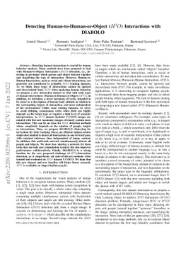 Detecting Human-to-Human-or-Object (H2O) Interactions with DIABOLO