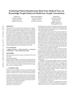 Predicting Patient Readmission Risk from Medical Text via Knowledge
  Graph Enhanced Multiview Graph Convolution