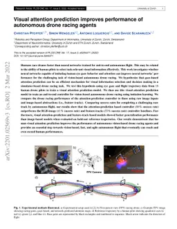 Visual Attention Prediction Improves Performance of Autonomous Drone
  Racing Agents