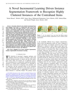 A Novel Incremental Learning Driven Instance Segmentation Framework to
  Recognize Highly Cluttered Instances of the Contraband Items