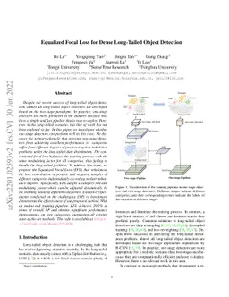 Equalized Focal Loss for Dense Long-Tailed Object Detection