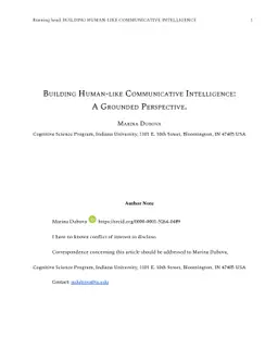 Building Human-like Communicative Intelligence: A Grounded Perspective