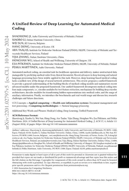 A Unified Review of Deep Learning for Automated Medical Coding