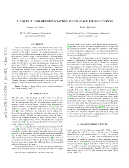 A novel audio representation using space filling curves