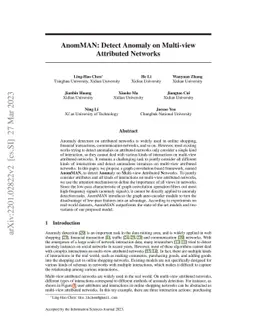 AnomMAN: Detect Anomaly on Multi-view Attributed Networks