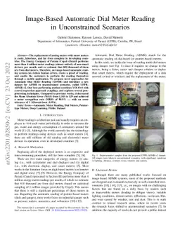 Image-based Automatic Dial Meter Reading in Unconstrained Scenarios