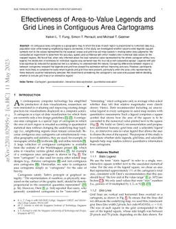 Effectiveness of Area-to-Value Legends and Grid Lines in Contiguous Area
  Cartograms