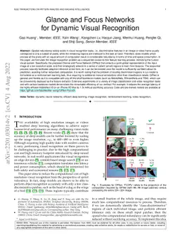 Glance and Focus Networks for Dynamic Visual Recognition