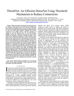ThreshNet: An Efficient DenseNet Using Threshold Mechanism to Reduce
  Connections