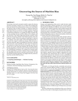 Uncovering the Source of Machine Bias