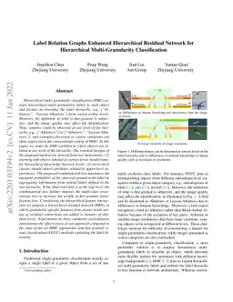 Label Relation Graphs Enhanced Hierarchical Residual Network for
  Hierarchical Multi-Granularity Classification