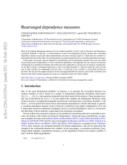 Rearranged dependence measures
